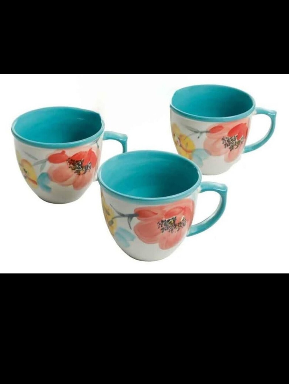 The Pioneer Woman set of 7 Mugs Floral
